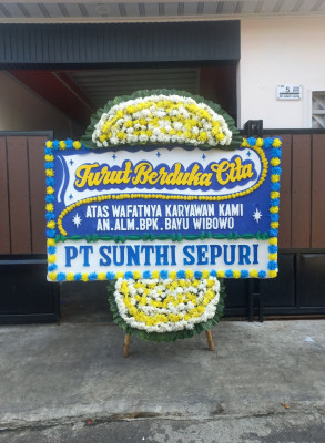 Papan Bunga Duka di Malinau Utara
